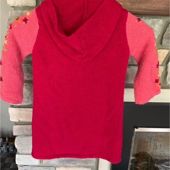 Cute girls sweater jacket coat size 4 - Picture 2 of 3